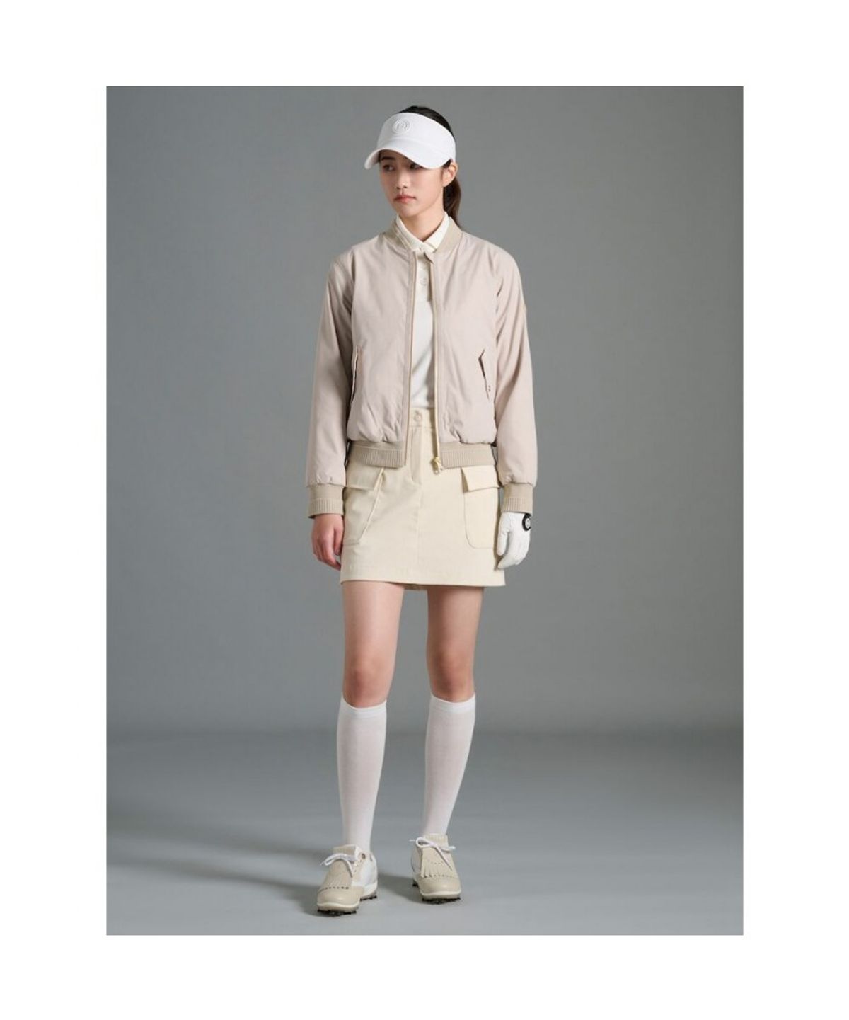 빈폴골프(BEANPOLE GOLF) 여성 안감 점퍼  베이지