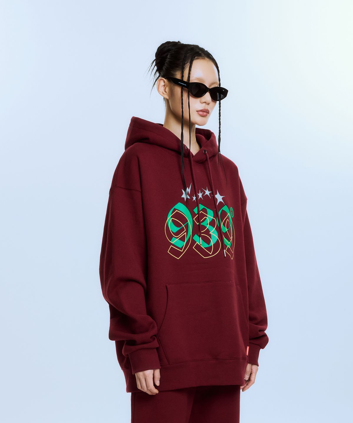 아카이브 볼드(ARCHIVE BOLD) 939 STAR GRAPICHS HOOD (BURGUNDY)