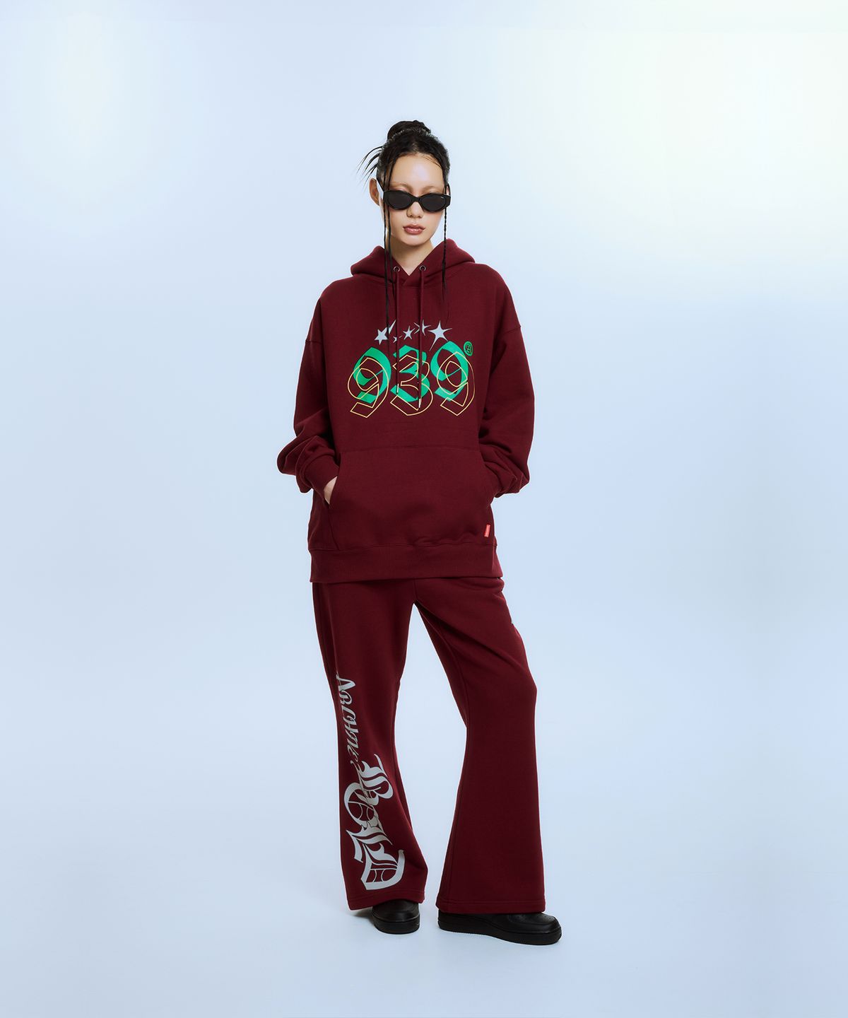 아카이브 볼드(ARCHIVE BOLD) 939 STAR GRAPICHS HOOD (BURGUNDY)