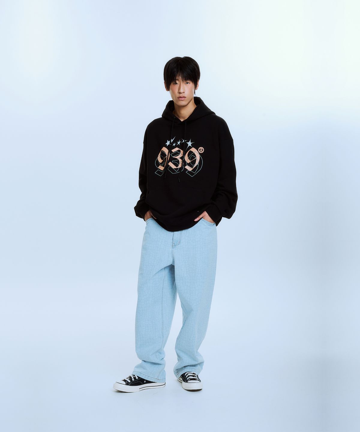 아카이브 볼드(ARCHIVE BOLD) 939 STAR GRAPICHS HOOD (BLACK)