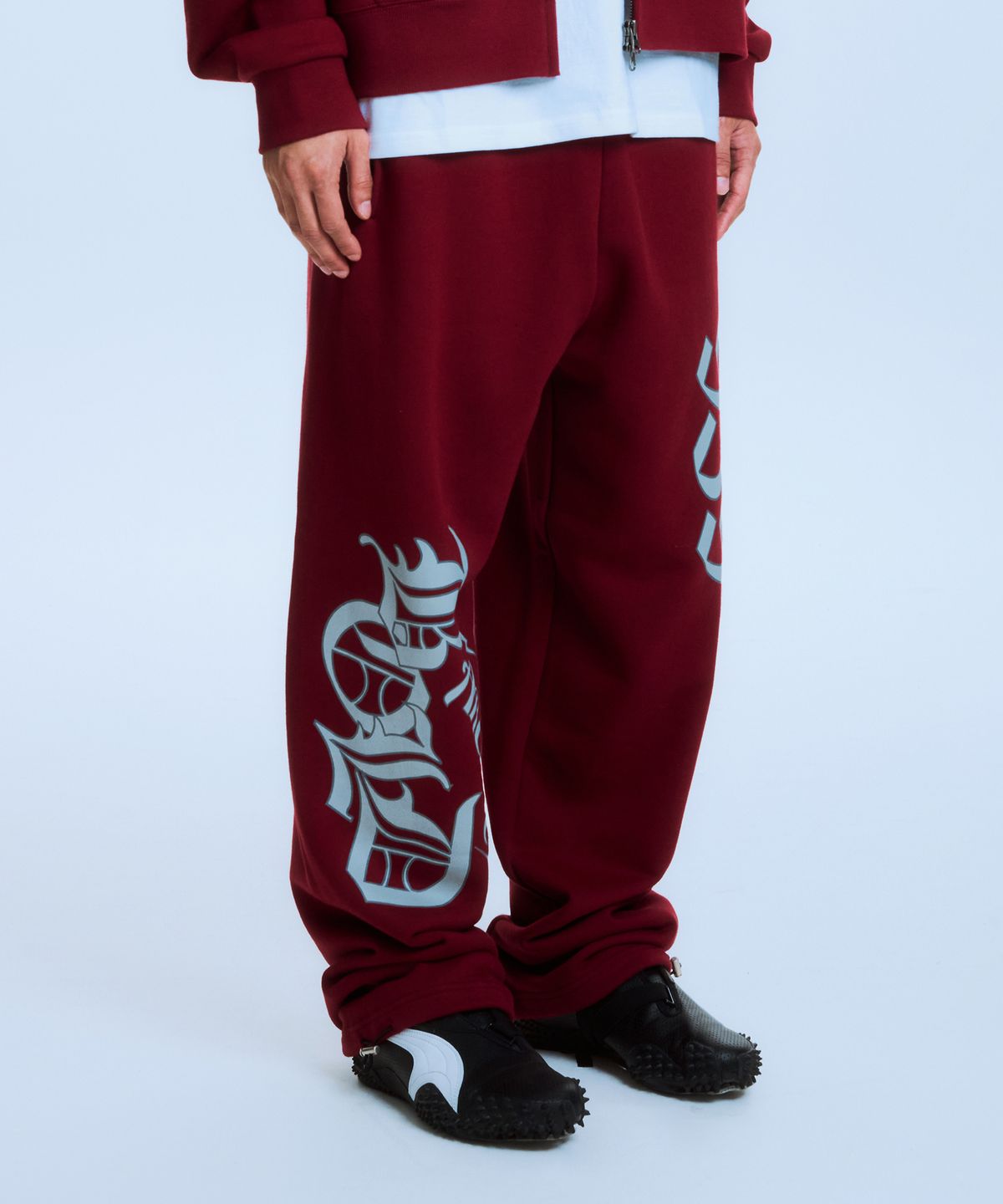 아카이브 볼드(ARCHIVE BOLD) AB STANCE SWEAT PANTS (BURGUNDY)