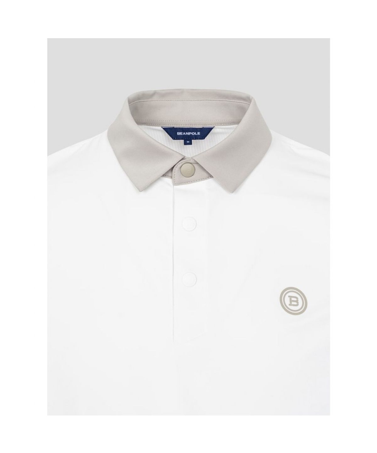 빈폴골프(BEANPOLE GOLF) 남성 액션 밴드 디테일 티셔츠  화이트