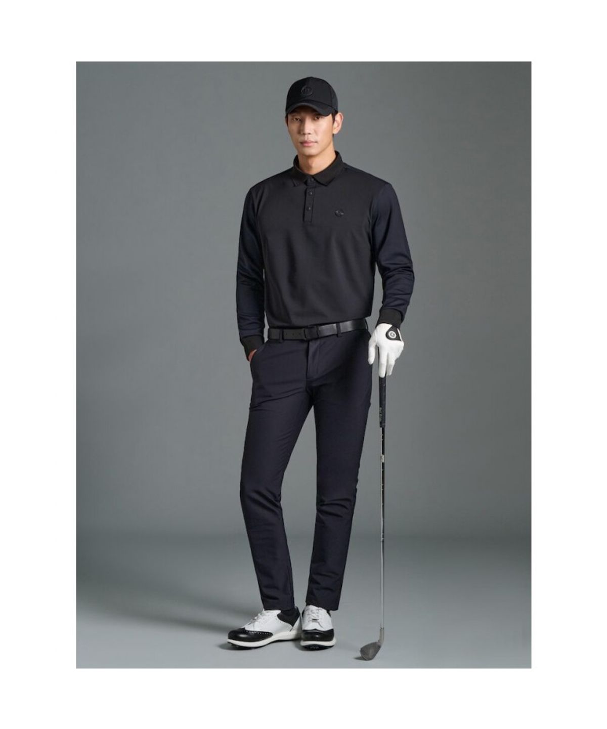 빈폴골프(BEANPOLE GOLF) 남성 기모 면터치 슬림 팬츠  블랙
