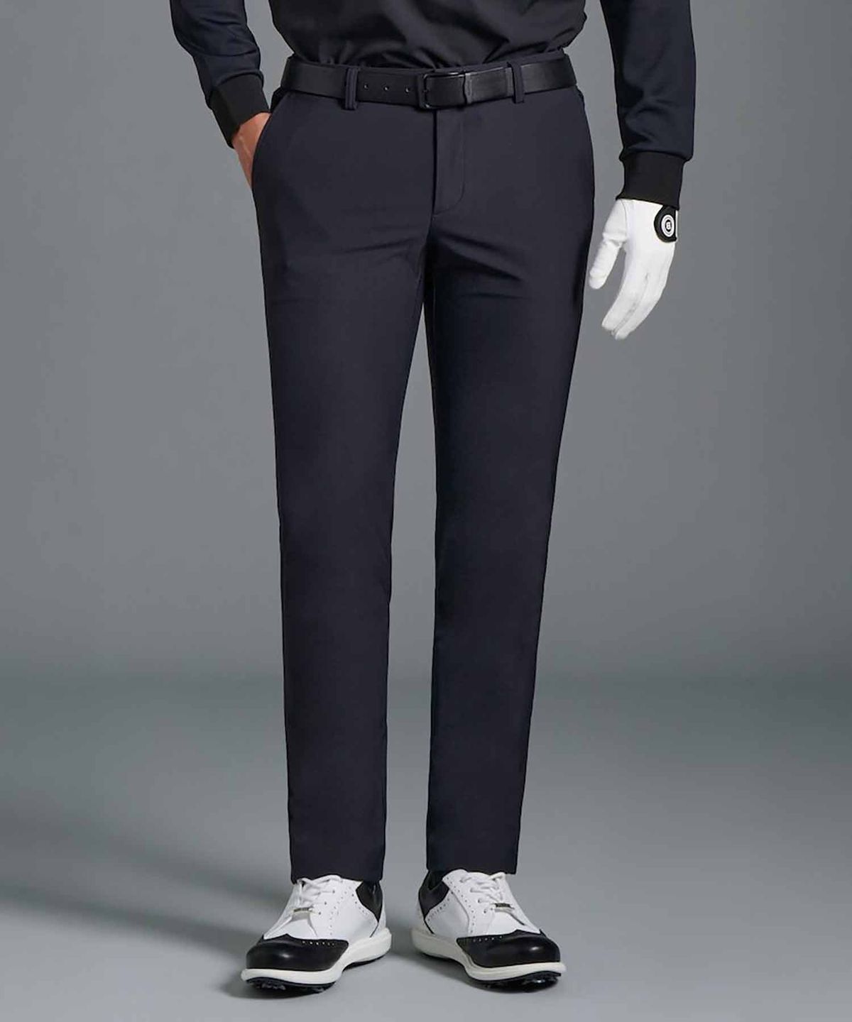 빈폴골프(BEANPOLE GOLF) 남성 기모 면터치 슬림 팬츠  블랙