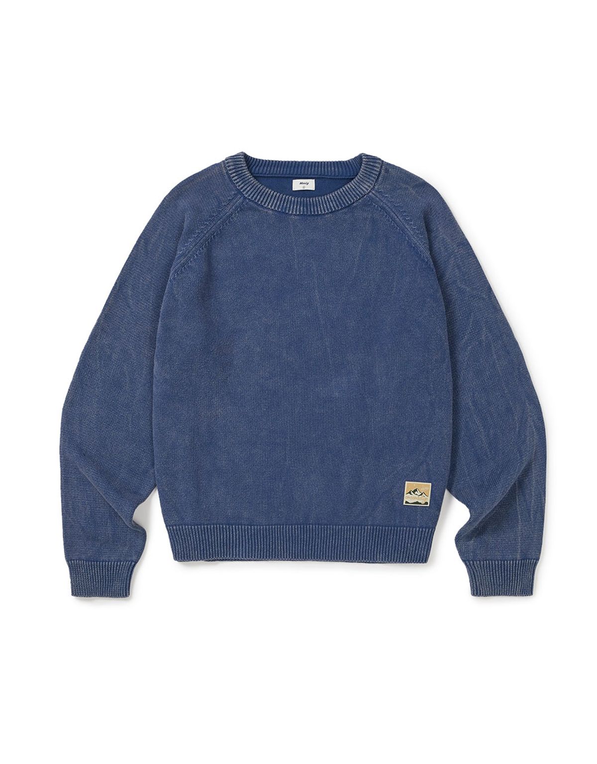 엠엠엘지(MMLG) [Mmlg] OVERDYED ESSENTIAL KNIT (NAVY)