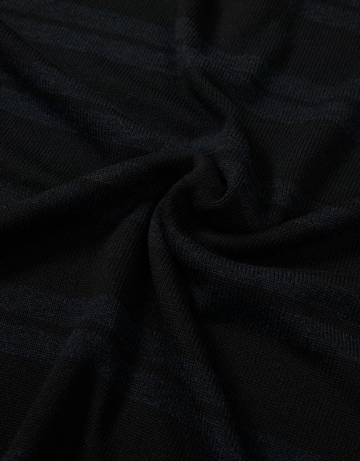 엠엠엘지(MMLG) [Mmlg] STRIPE COLLAR KNIT (BLACK)