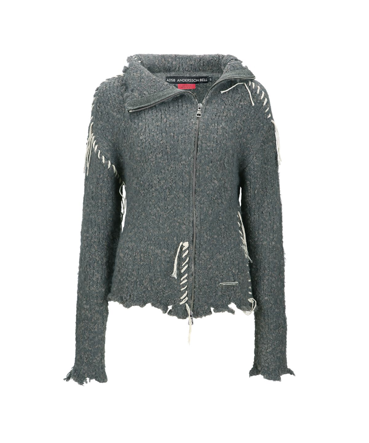 앤더슨벨(ADSB ANDERSSON BELL) HARLOW DAMAGED KNIT JACKET atb1388w(GREY)