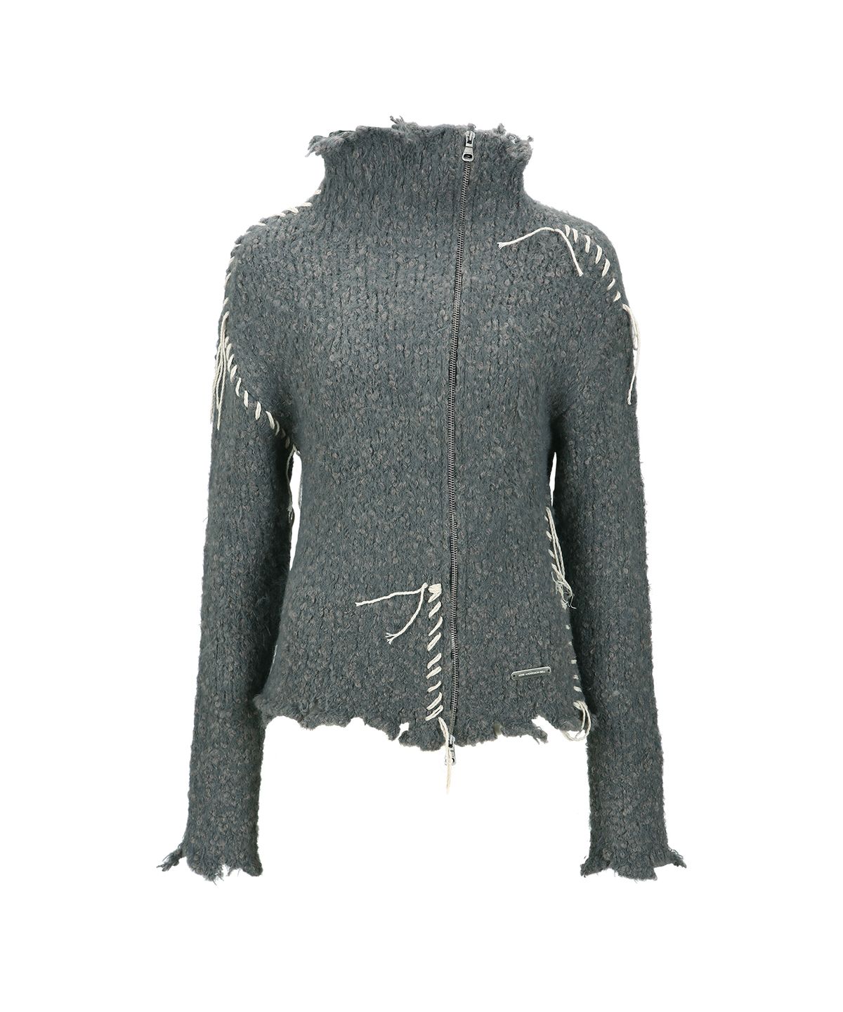 앤더슨벨(ADSB ANDERSSON BELL) HARLOW DAMAGED KNIT JACKET atb1388w(GREY)