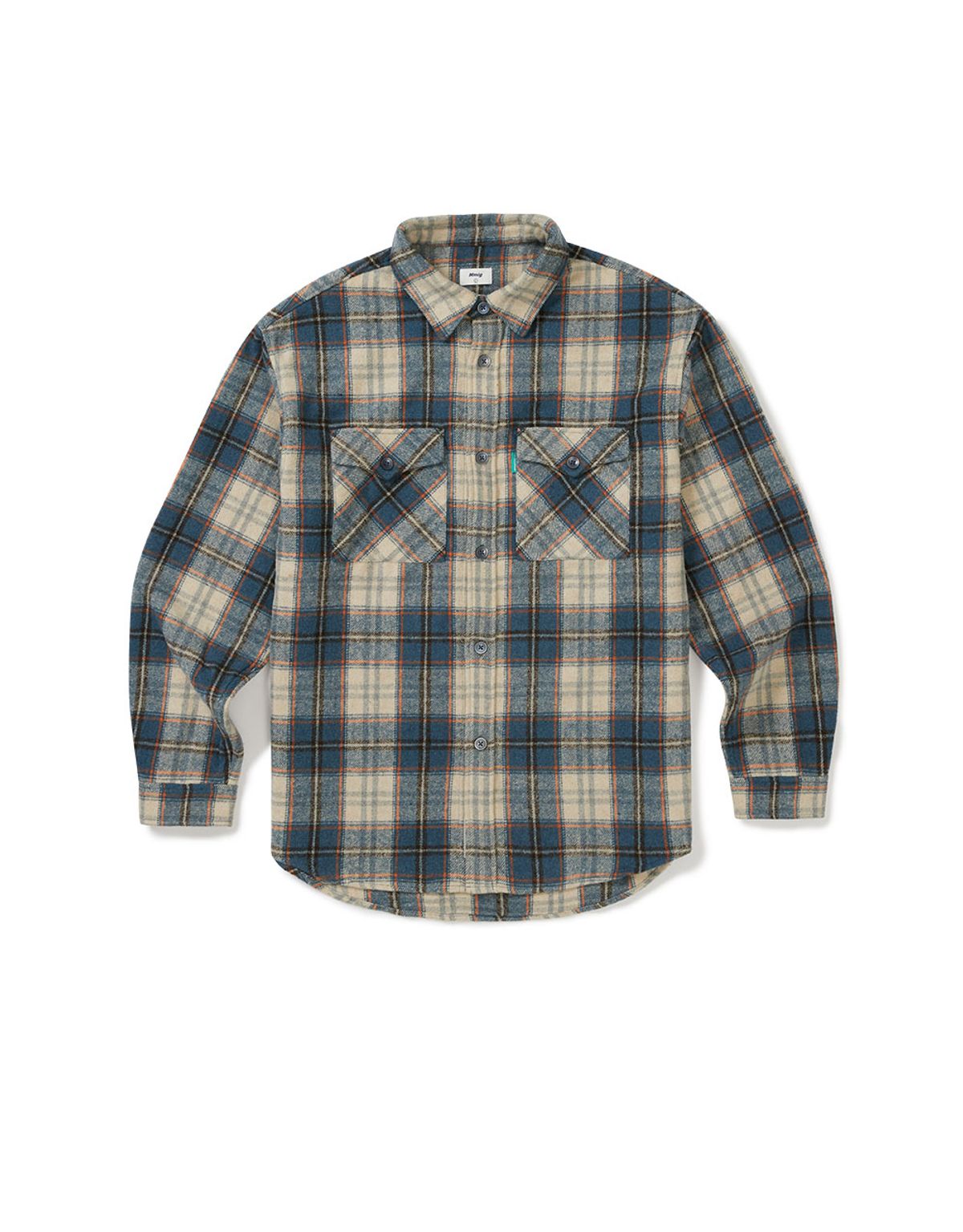 엠엠엘지(MMLG) [Mmlg] PLAID FLANNEL SHIRT (BLUE)