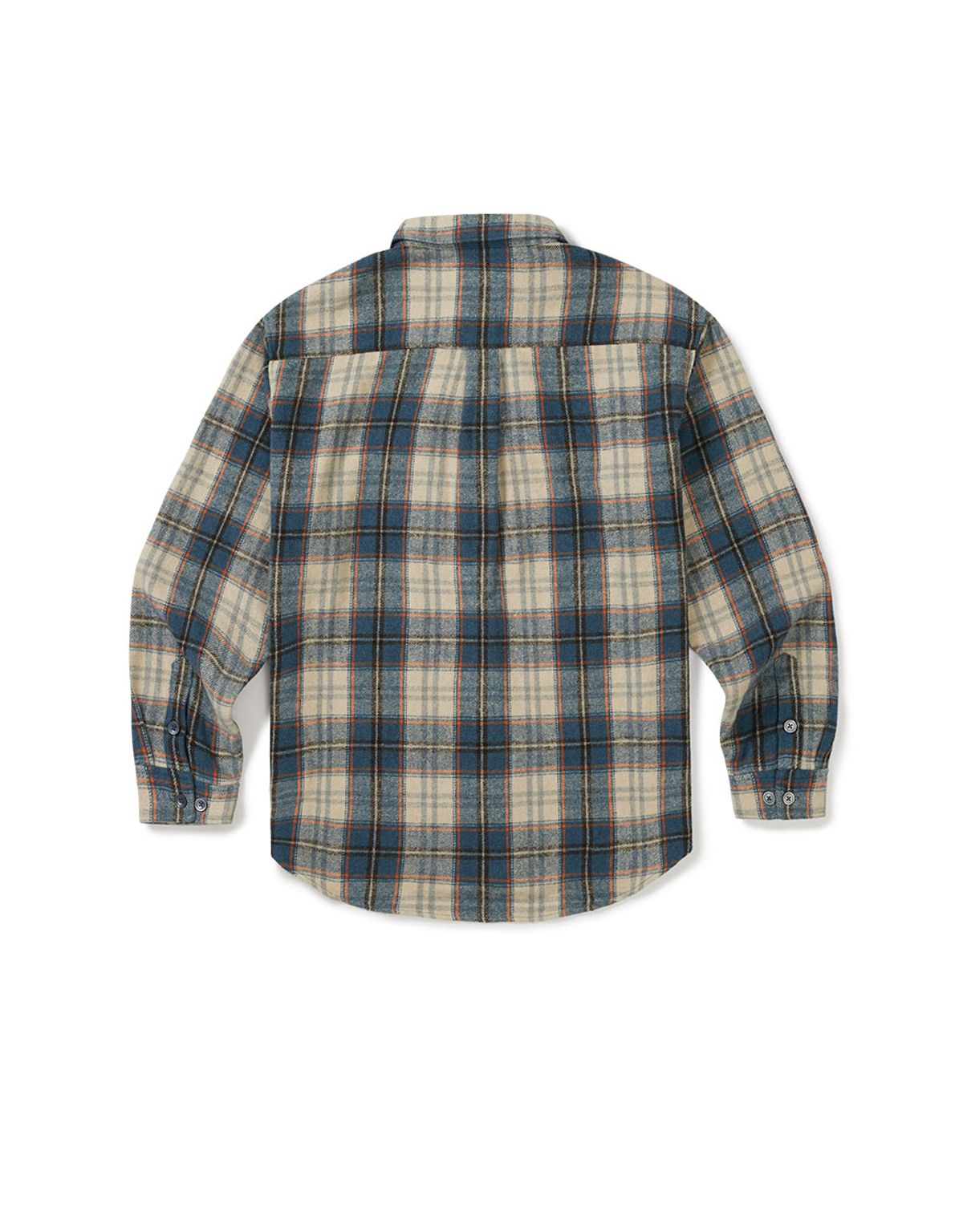 엠엠엘지(MMLG) [Mmlg] PLAID FLANNEL SHIRT (BLUE)