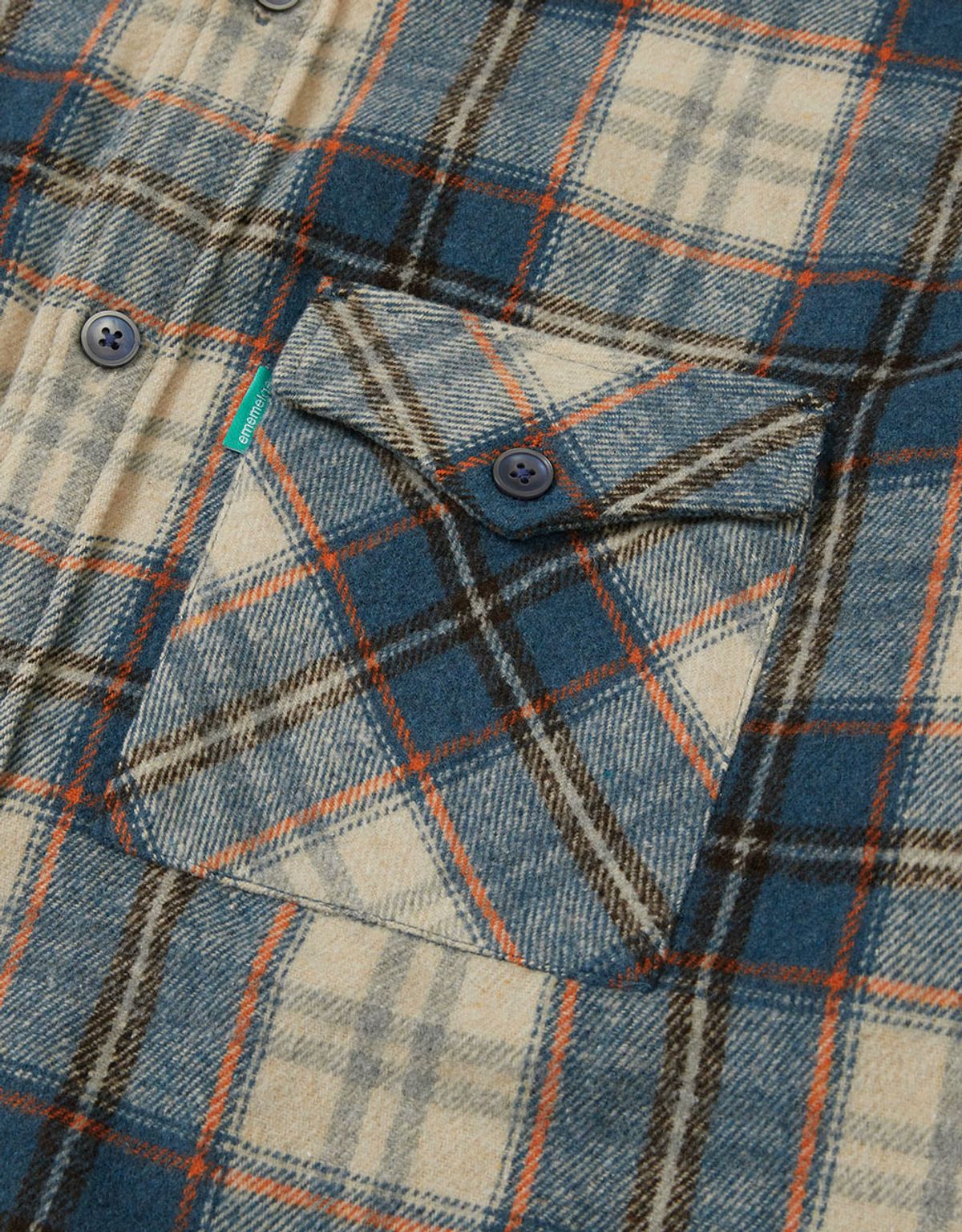 엠엠엘지(MMLG) [Mmlg] PLAID FLANNEL SHIRT (BLUE)