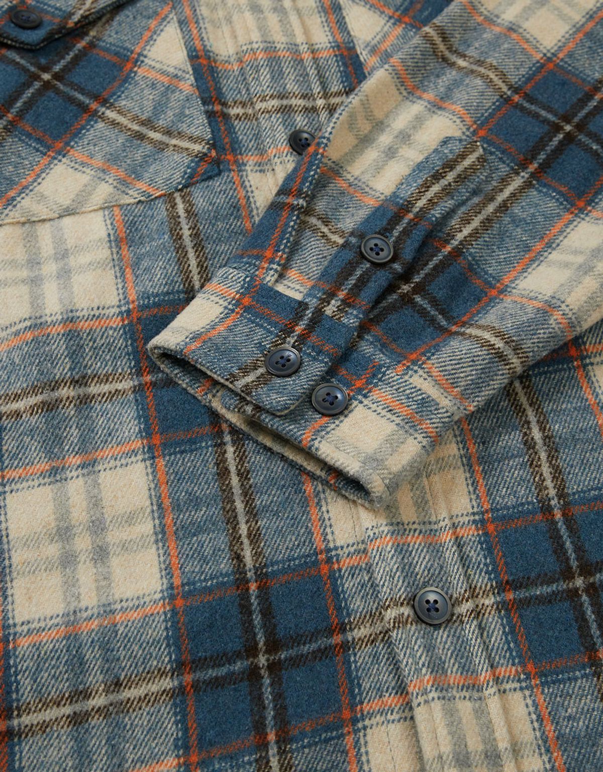 엠엠엘지(MMLG) [Mmlg] PLAID FLANNEL SHIRT (BLUE)