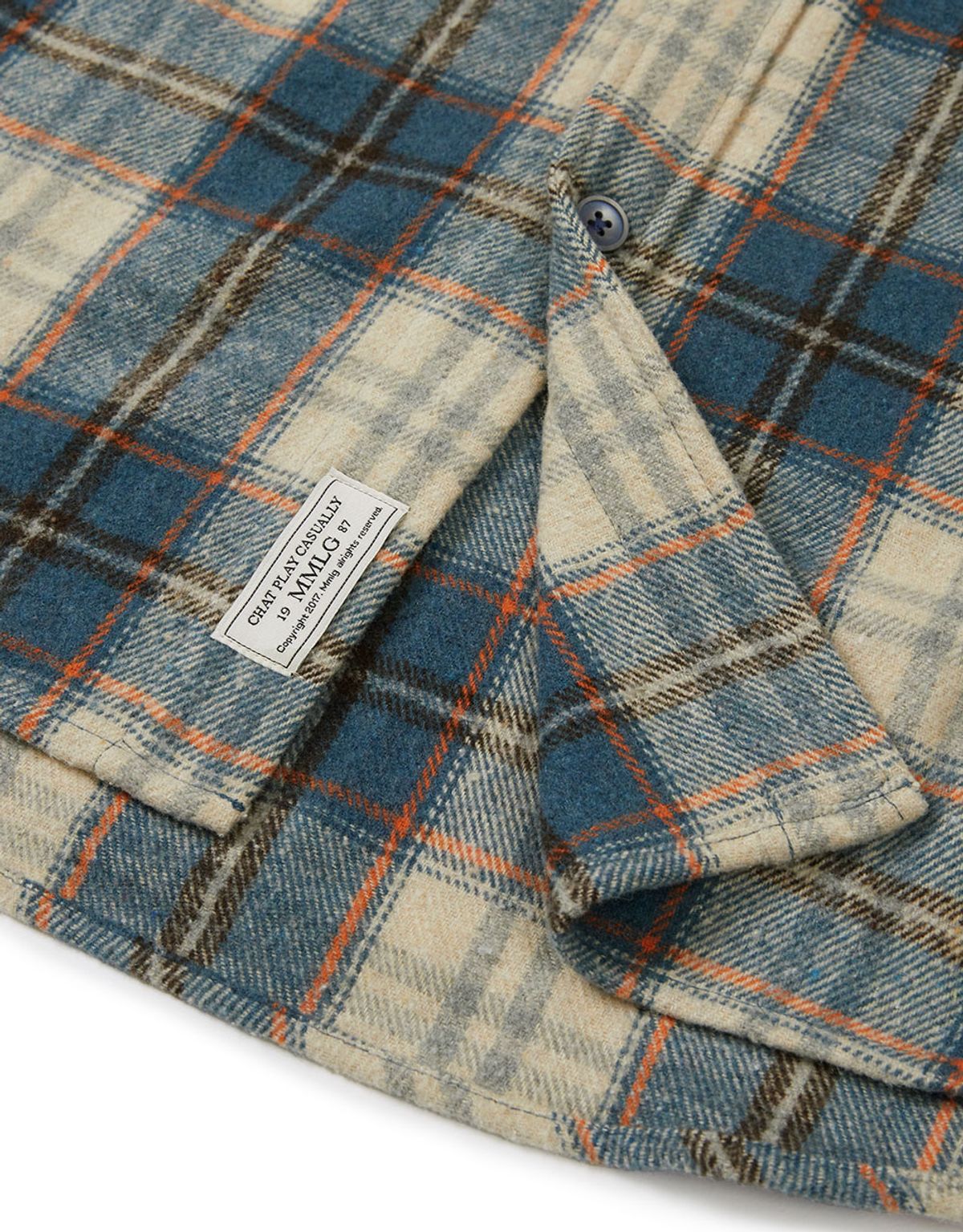 엠엠엘지(MMLG) [Mmlg] PLAID FLANNEL SHIRT (BLUE)