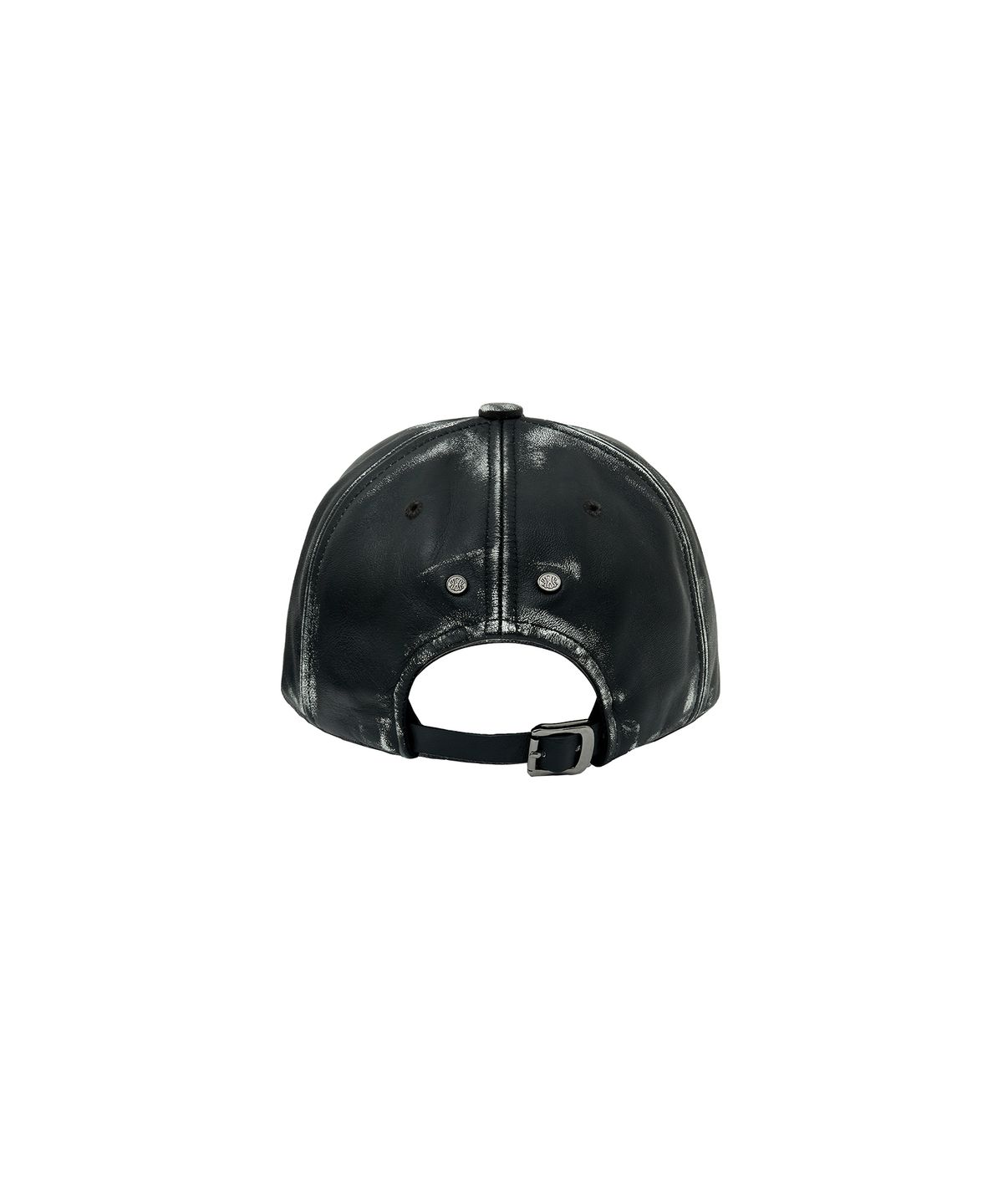 언지미크(UNGIMMICK) BUFFED NAPPA LEATHER CAP (BLACK / LAMBSKIN)