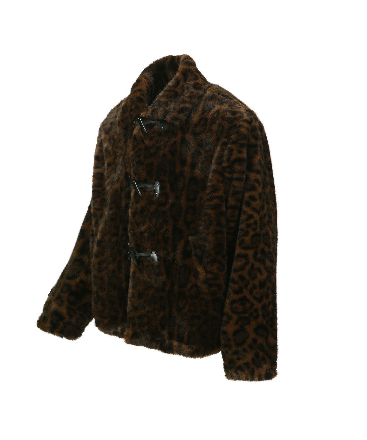 앤더슨벨(ADSB ANDERSSON BELL) UNISEX LEOPARD FUR DUFFLE JACKET awa735u(BROWN)