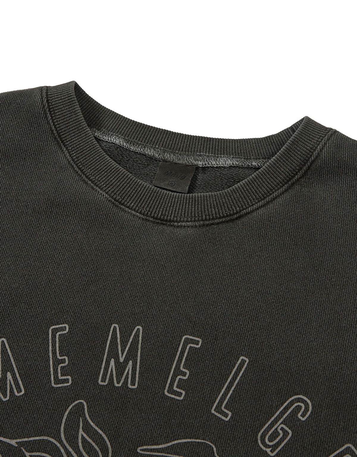 엠엠엘지(MMLG) [Mmlg] WASHED MELGE HIKING SWEAT (CHARCOAL)