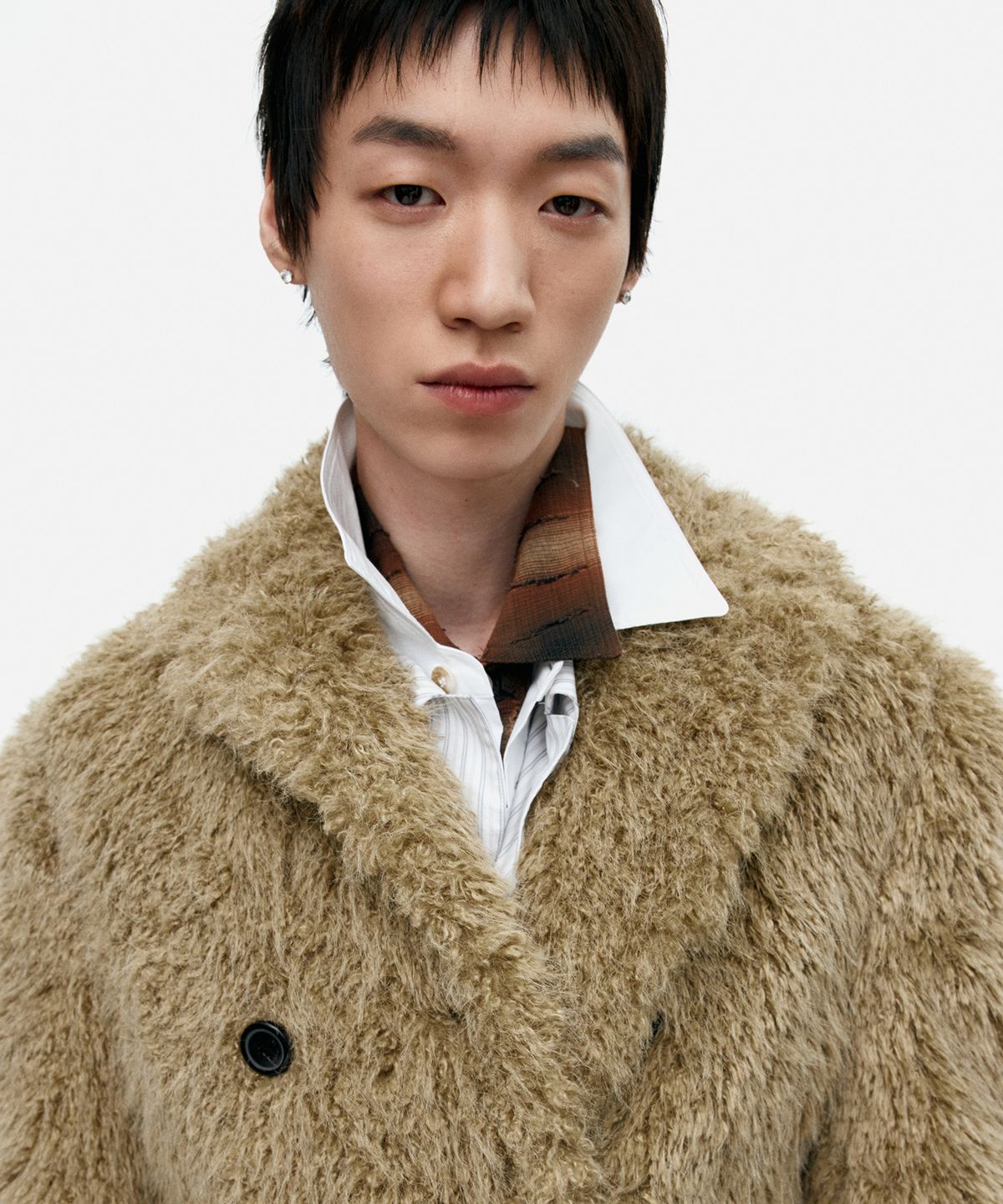 앤더슨벨(ADSB ANDERSSON BELL) FIELDS FUR BUTTONS COAT awa727w(KHAKI)