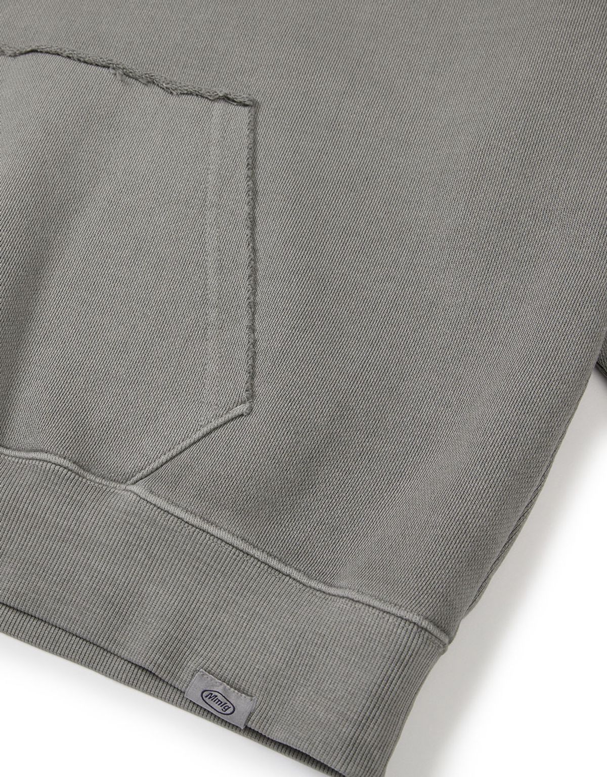 엠엠엘지(MMLG) [Mmlg] DYED DAMAGE EM MOUNTAIN HOODIE (CHARCOAL)