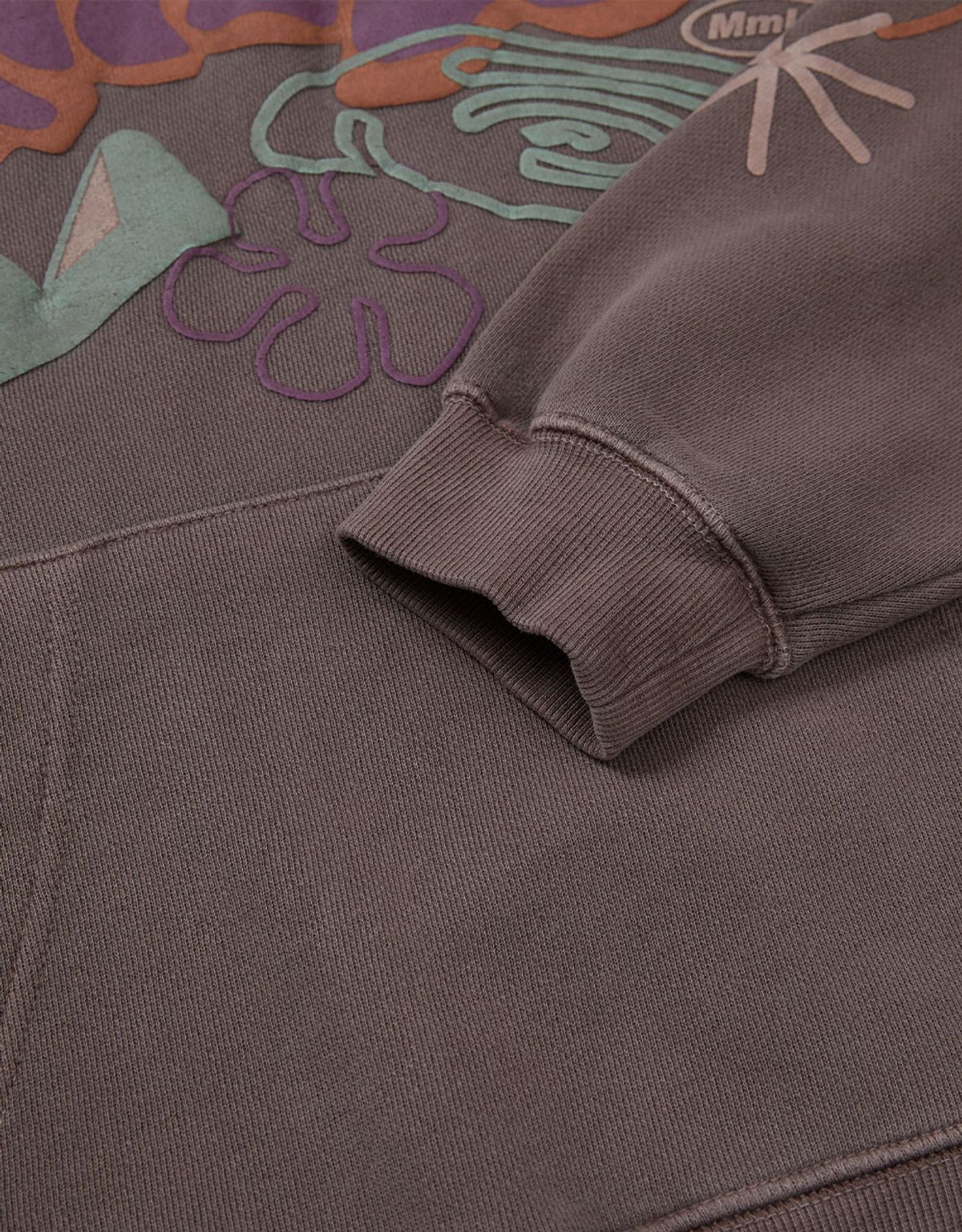 엠엠엘지(MMLG) [Mmlg] DYED HILL MOTIVE HOODIE (BROWN)