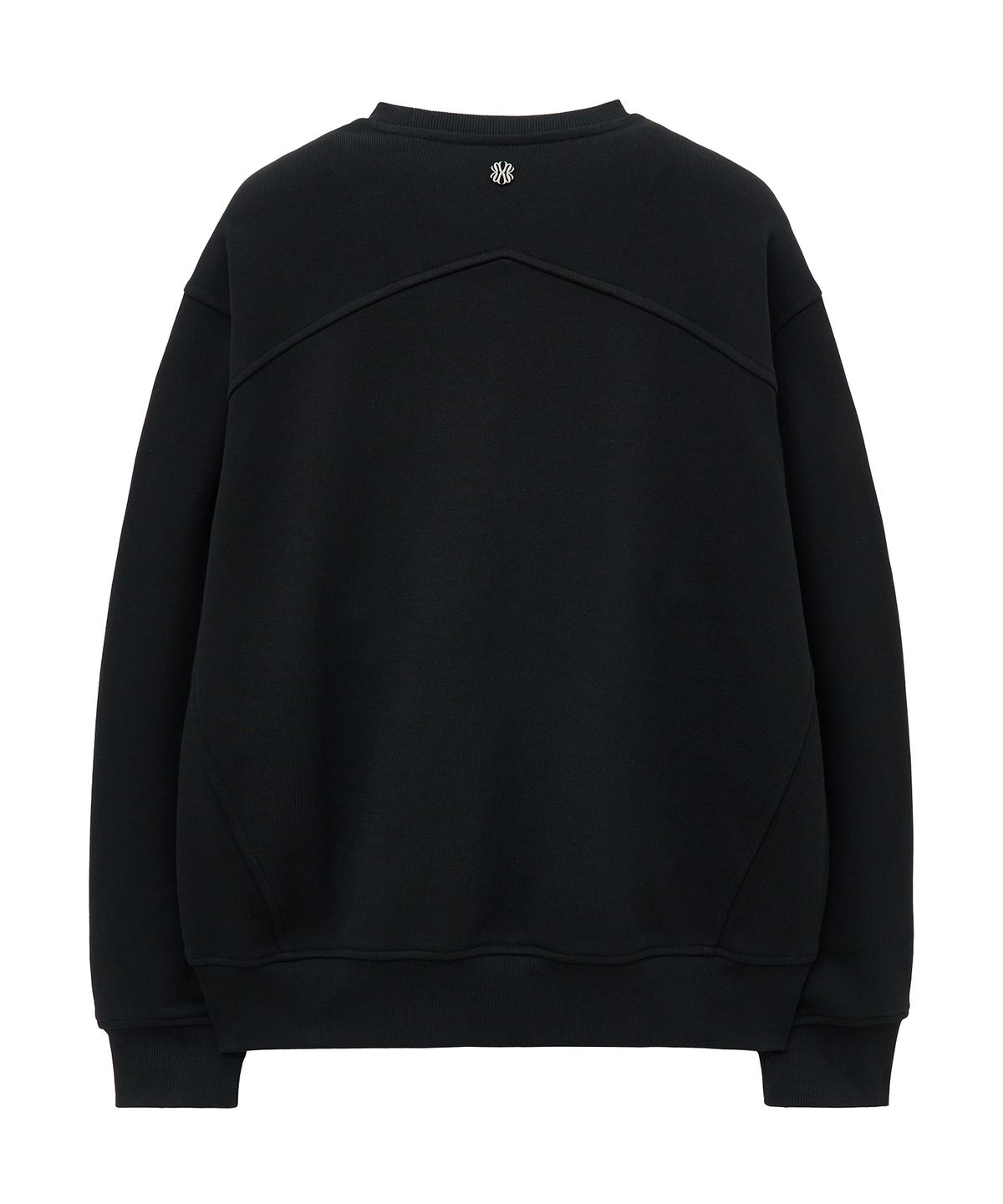 언지미크(UNGIMMICK) LEATHER FLAP POCKET SWEATSHIRT (BLACK)