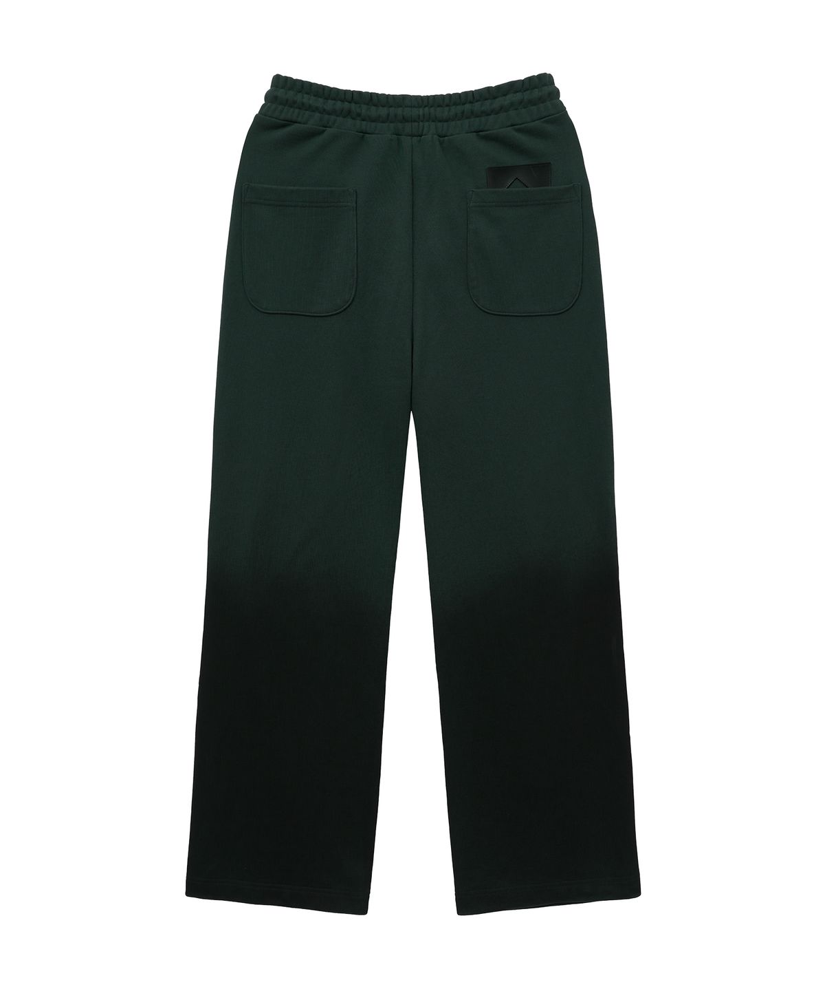 언지미크(UNGIMMICK) SPRAY WASHED PLEATED SWEAT PANTS (DEEP GREEN)