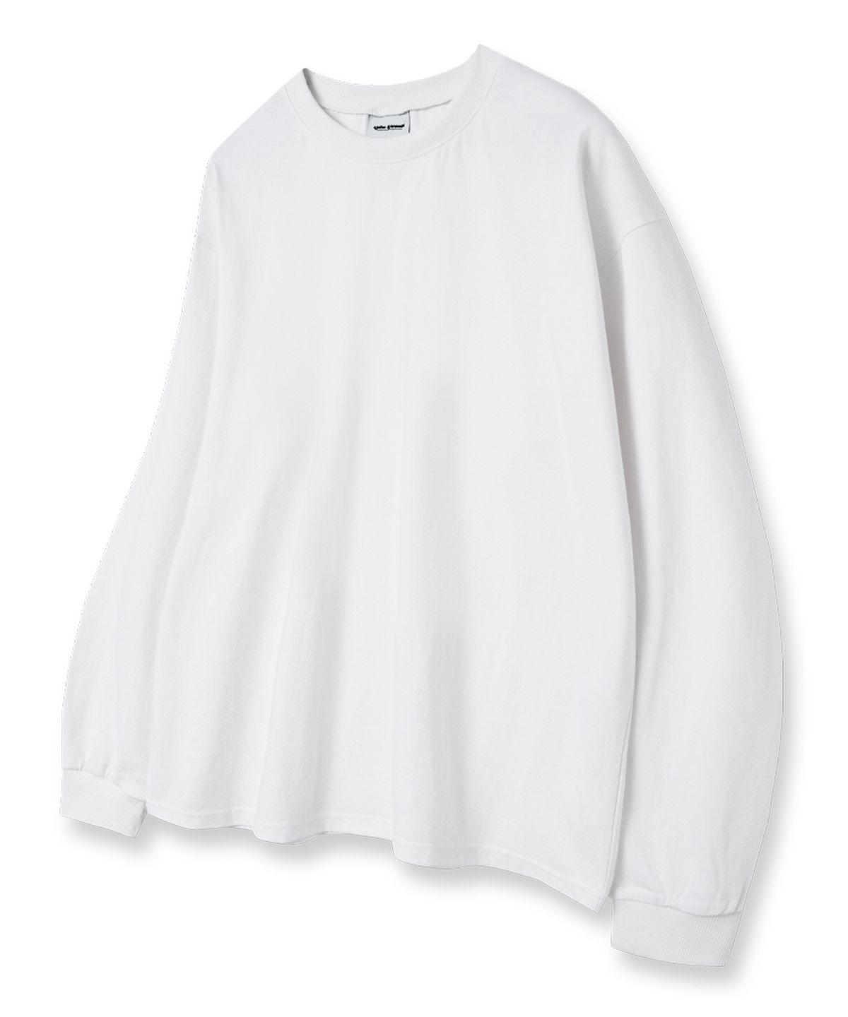 유니온가먼츠(UNION GARMENTS) 무지 루즈핏 긴팔 티셔츠 화이트 [베이직or시보리]
