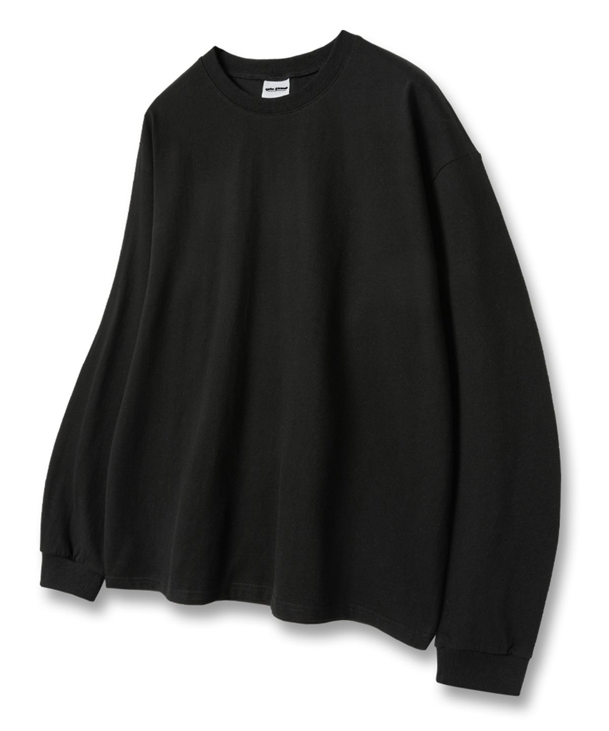 유니온가먼츠(UNION GARMENTS) 무지 루즈핏 긴팔 티셔츠 블랙 [베이직or시보리]