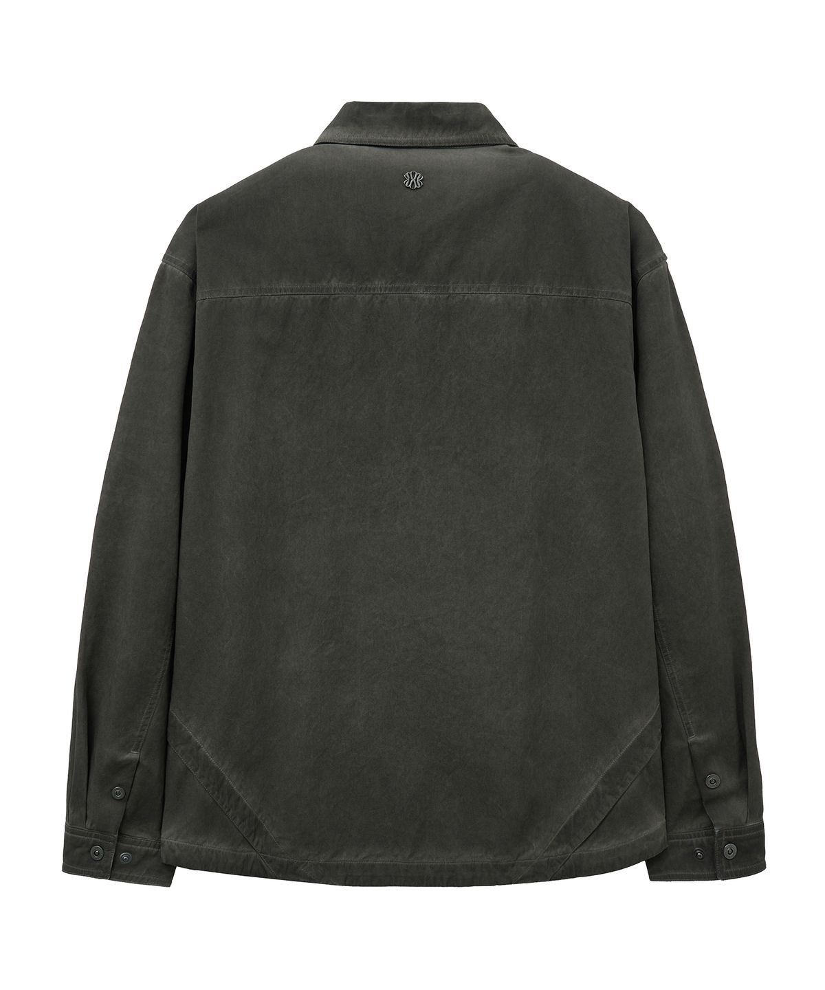 언지미크(UNGIMMICK) GARMENT DYED FLAP POCKET OVERSHIRT (GRAY)