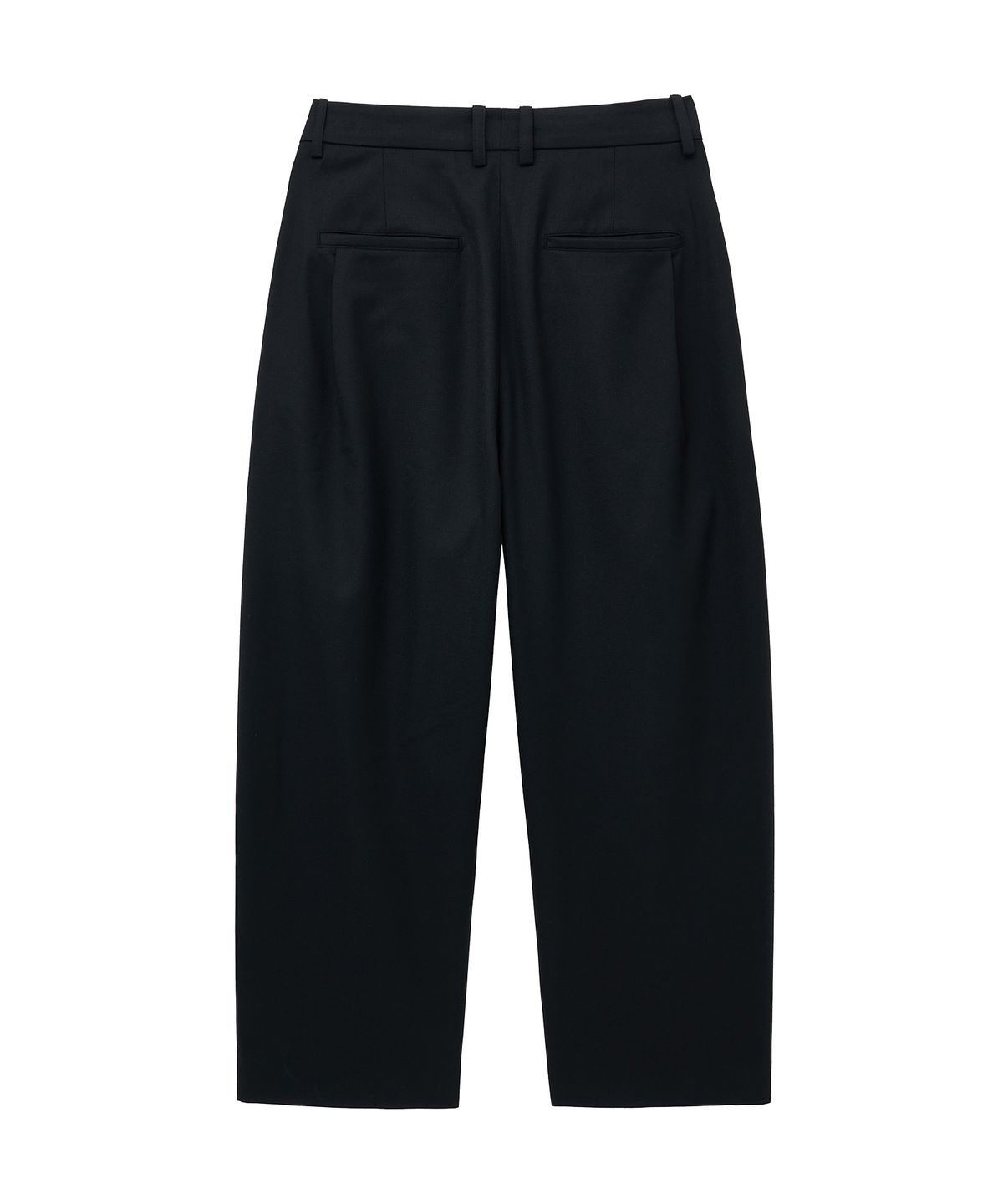 언지미크(UNGIMMICK) PLEATED WIDE WOOL PANTS (BLACK)