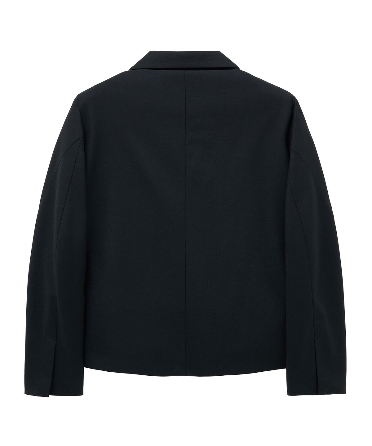 언지미크(UNGIMMICK) STRUCTURED WOOL SINGLE JACKET (BLACK)