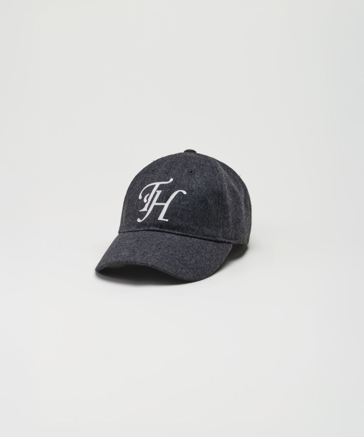 트래픽하모니(TRAFFIC HARMONY) WOOL BLEND TH APPLIQUE LOGO DEEP-FIT BALLCAP_GREY