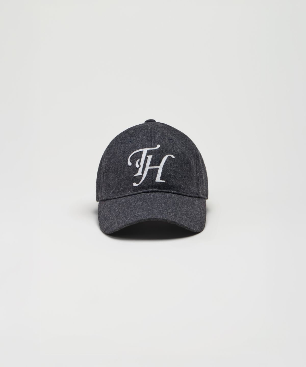 트래픽하모니(TRAFFIC HARMONY) WOOL BLEND TH APPLIQUE LOGO DEEP-FIT BALLCAP_GREY