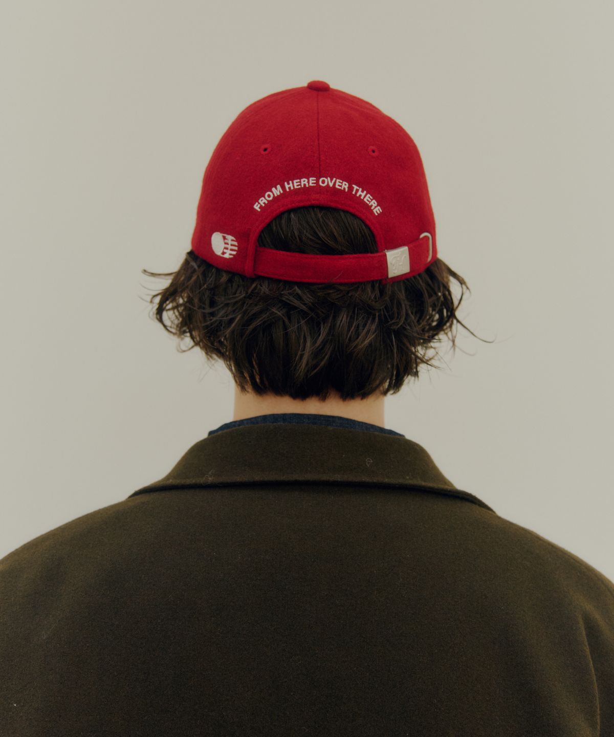 트래픽하모니(TRAFFIC HARMONY) WOOL BLEND TH APPLIQUE LOGO DEEP-FIT BALLCAP_RED