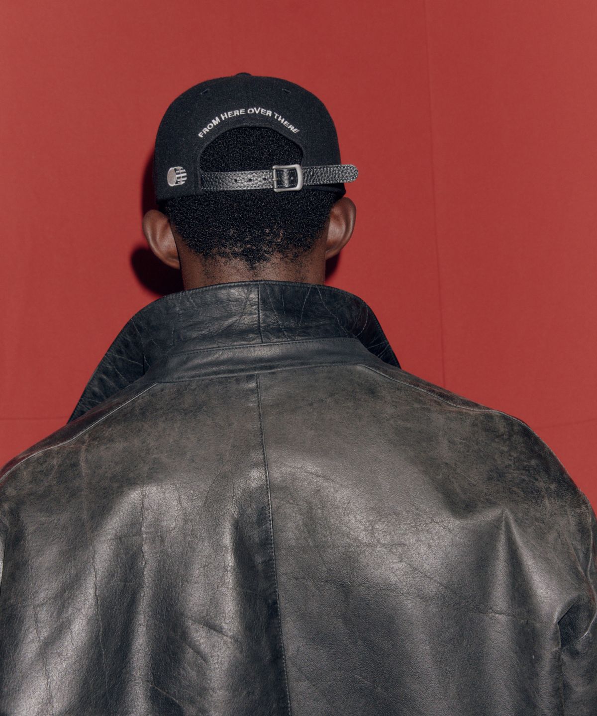 트래픽하모니(TRAFFIC HARMONY) WOOL BLEND TH APPLIQUE LOGO  DEEP-FIT 6-PANEL CAP_BLACK
