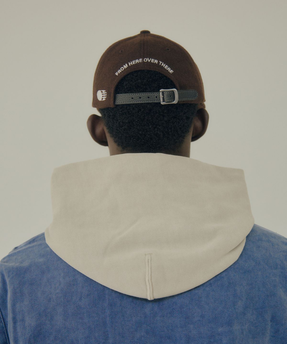 트래픽하모니(TRAFFIC HARMONY) WOOL BLEND TH APPLIQUE LOGO  DEEP-FIT 6-PANEL CAP_BROWN