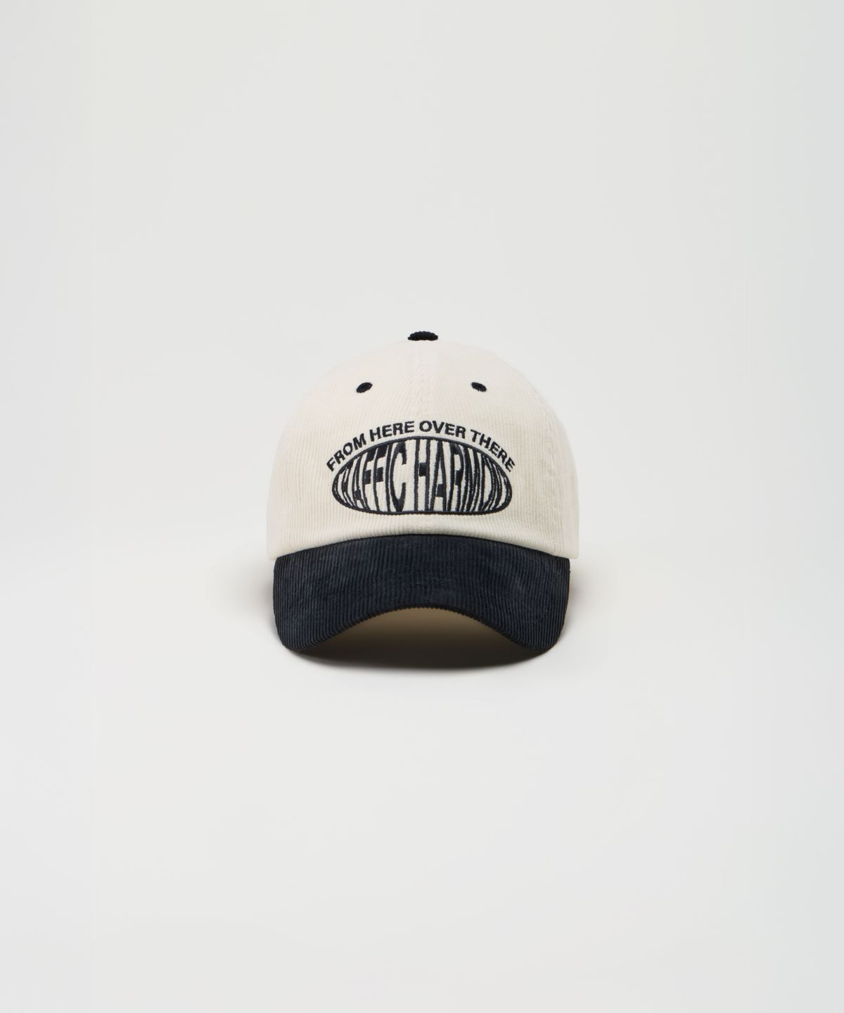트래픽하모니(TRAFFIC HARMONY) CORDUROY ROUND LOGO DEEP-FIT BALLCAP_BLACK