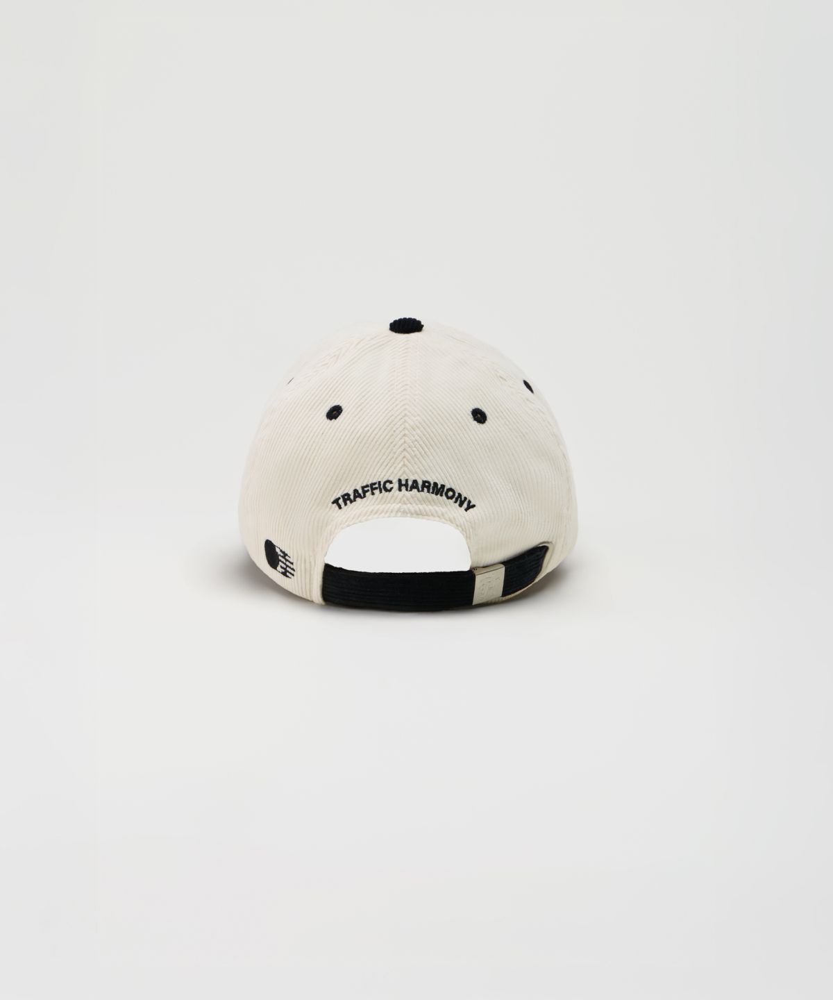 트래픽하모니(TRAFFIC HARMONY) CORDUROY ROUND LOGO DEEP-FIT BALLCAP_BLACK