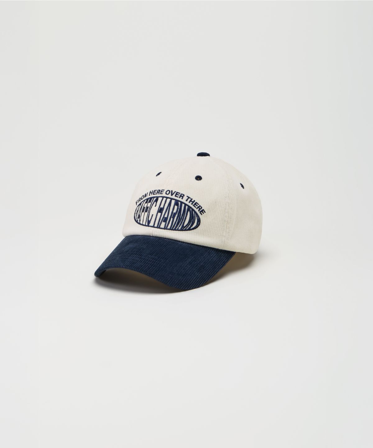 트래픽하모니(TRAFFIC HARMONY) CORDUROY ROUND LOGO DEEP-FIT BALLCAP_NAVY