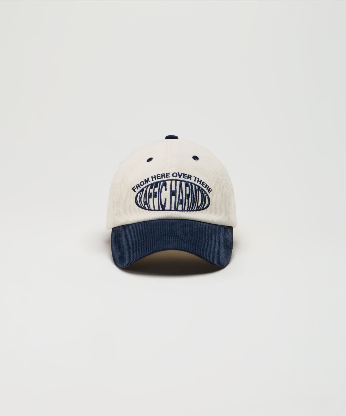 트래픽하모니(TRAFFIC HARMONY) CORDUROY ROUND LOGO DEEP-FIT BALLCAP_NAVY