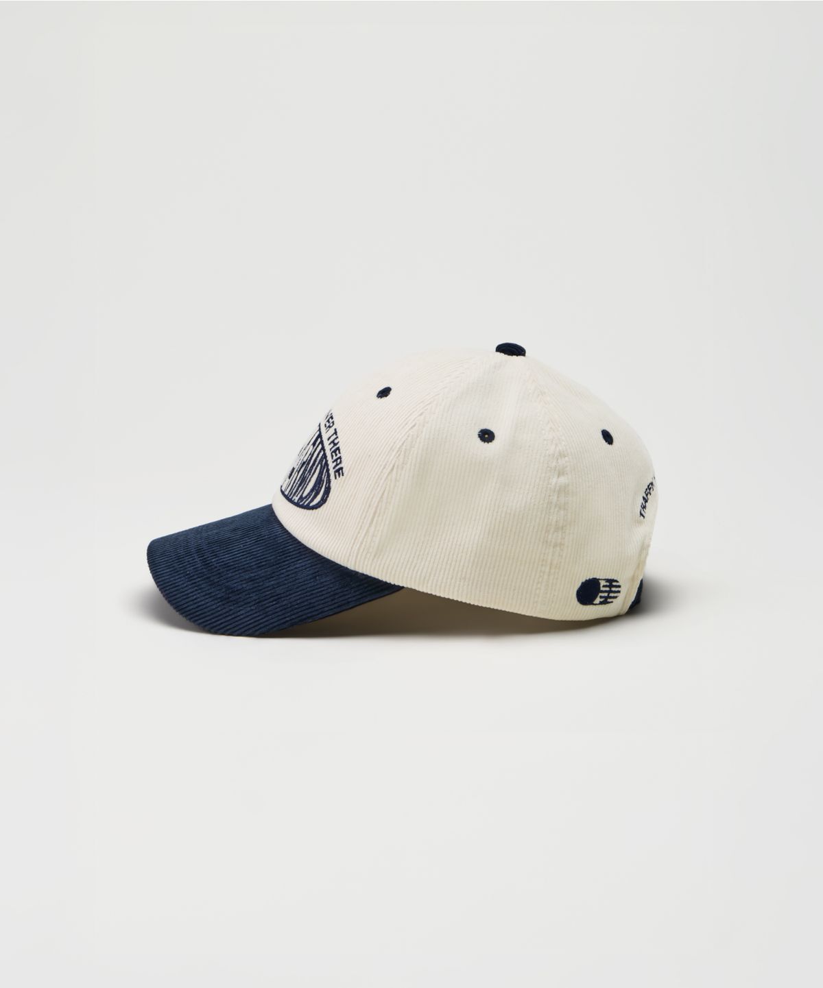 트래픽하모니(TRAFFIC HARMONY) CORDUROY ROUND LOGO DEEP-FIT BALLCAP_NAVY