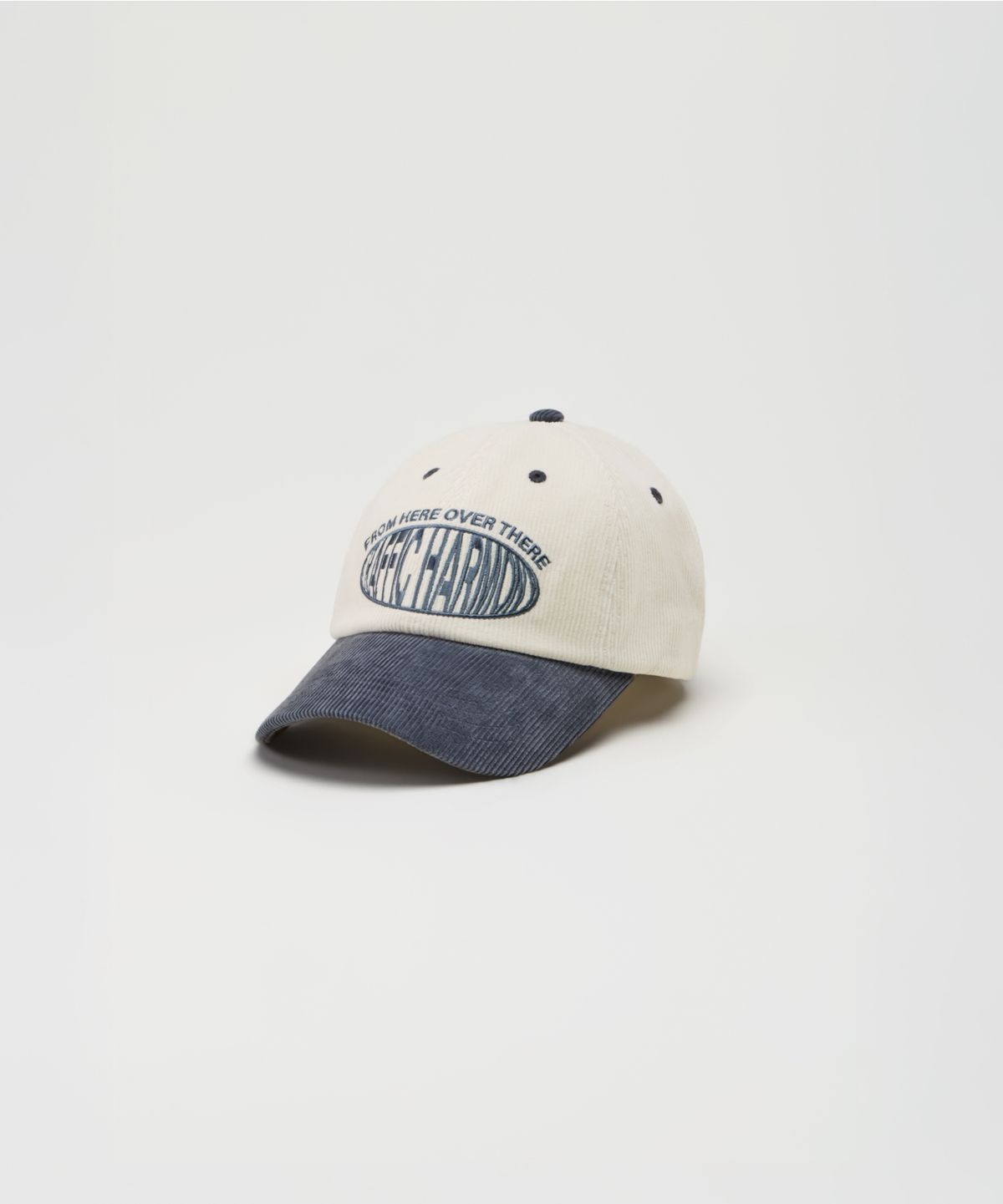 트래픽하모니(TRAFFIC HARMONY) CORDUROY ROUND LOGO DEEP-FIT BALLCAP_GREY