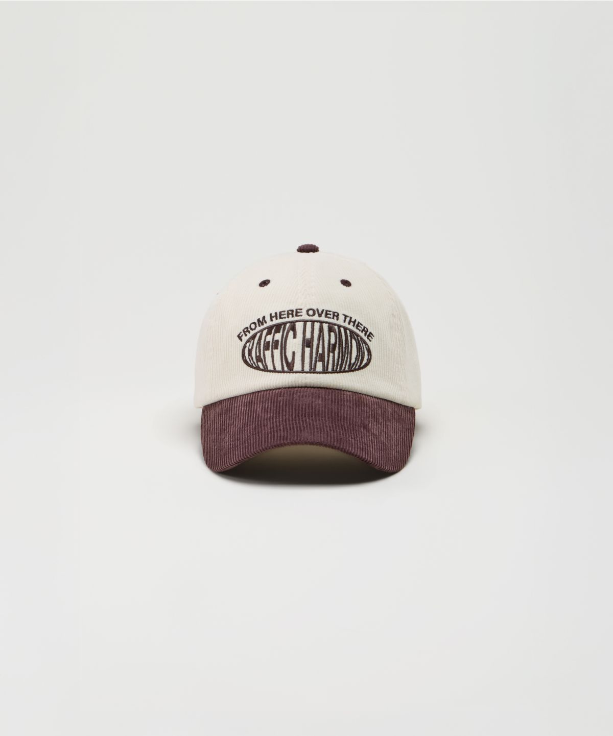 트래픽하모니(TRAFFIC HARMONY) CORDUROY ROUND LOGO DEEP-FIT BALLCAP_BROWN