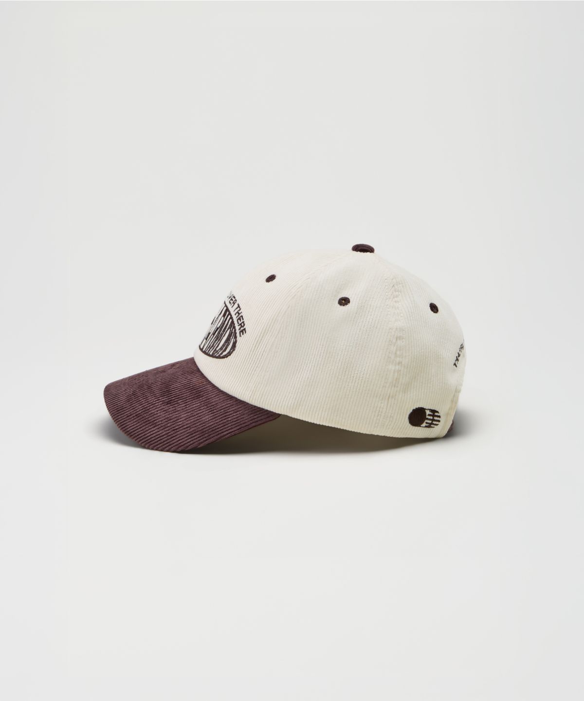 트래픽하모니(TRAFFIC HARMONY) CORDUROY ROUND LOGO DEEP-FIT BALLCAP_BROWN