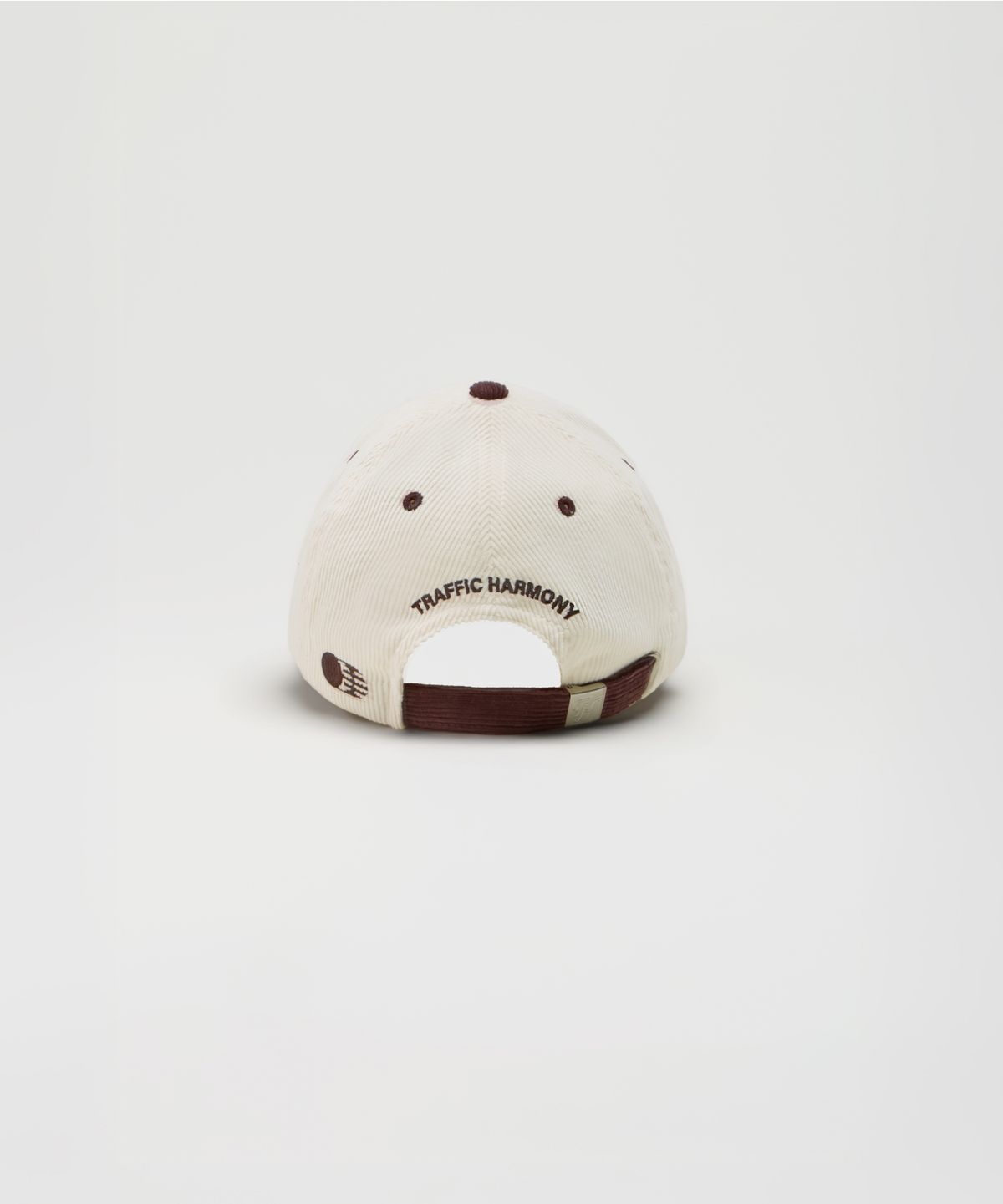 트래픽하모니(TRAFFIC HARMONY) CORDUROY ROUND LOGO DEEP-FIT BALLCAP_BROWN