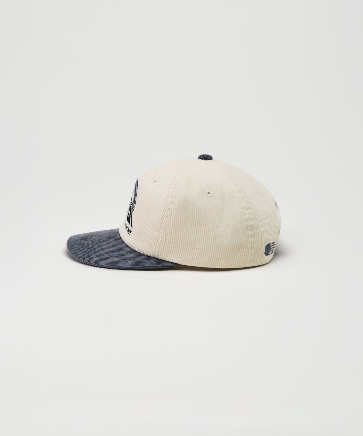 트래픽하모니(TRAFFIC HARMONY) CORDUROY ROUND LOGO DEEP-FIT 5-PANEL CAP_GREY