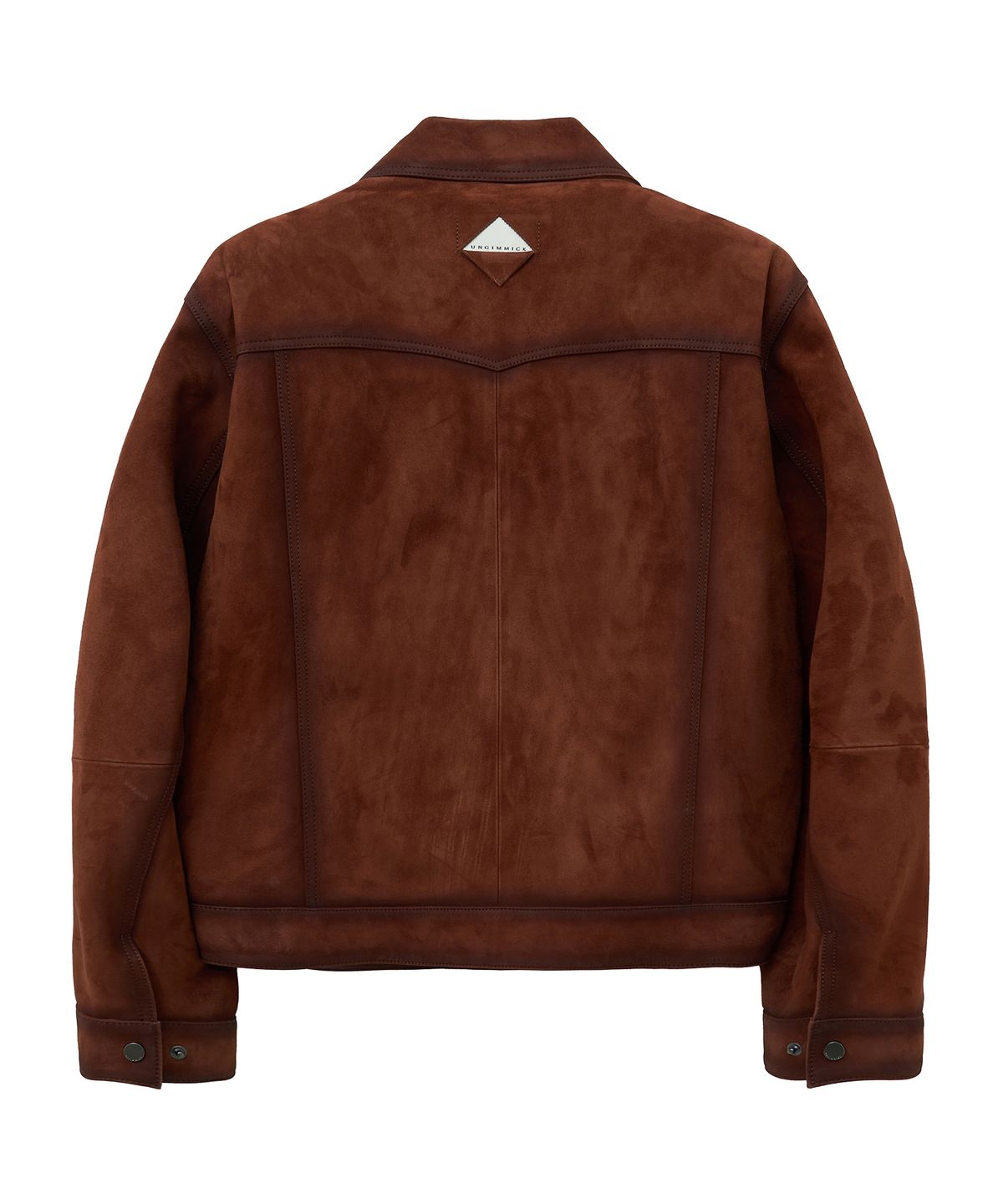 언지미크(UNGIMMICK) OIL BRUSHED WESTERN SUEDE JACKET (TAN BROWN / GOATSKIN)