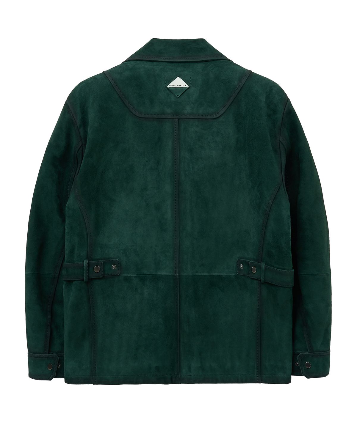 언지미크(UNGIMMICK) HUNTER SUEDE FIELD JACKET (DEEP GREEN / GOATSKIN)