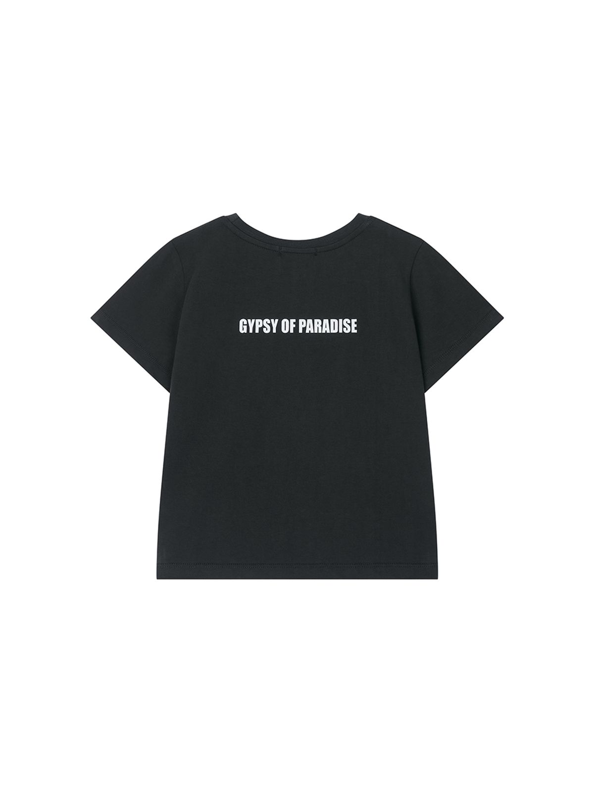 에즈이프 캘리(ASIF CALIE) STICKER BOMB CALIE CROP T-SHIRT CHARCOAL