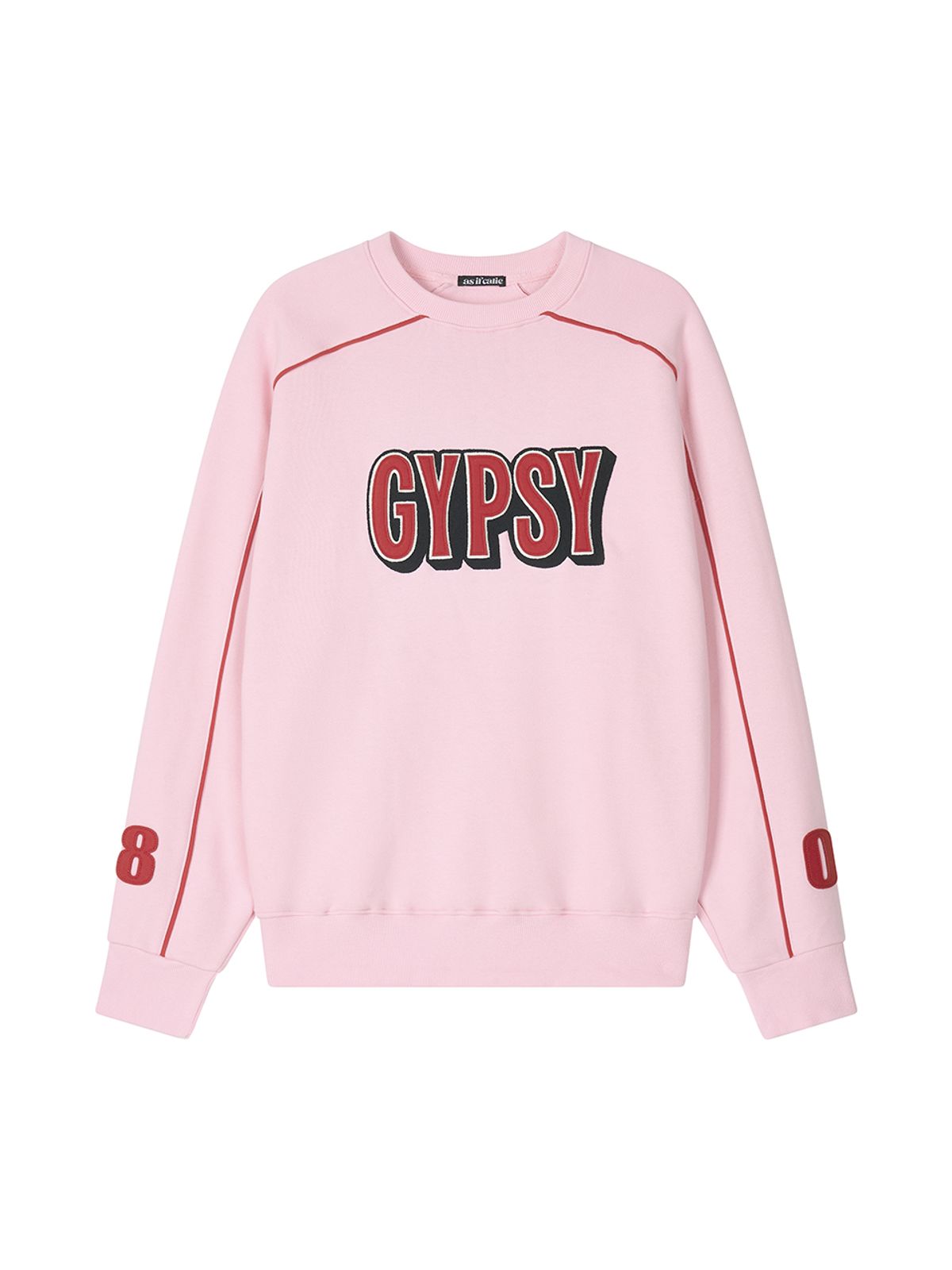 에즈이프 캘리(ASIF CALIE) GYPSY PIPING SWEATSHIRT PINK