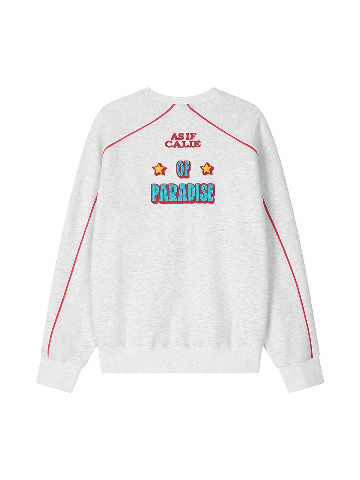 에즈이프 캘리(ASIF CALIE) GYPSY PIPING SWEATSHIRT WHITEMELANGE